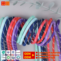 Cordon de serrage personnalisable pour sweat à capuche, rayures, couleurs, cordons tressés de qualité supérieure pour maillots de bain et vêtements – Fabrication OEM