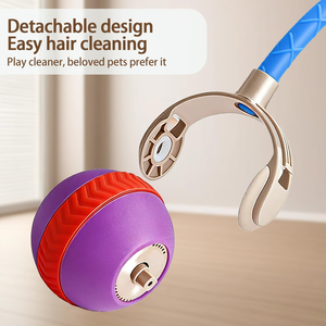 Modern Minimalist Automatic <b>Interactive</b> ABS Silicone <b>Cat</b> and Dog Play Mode PET <b>TOYS</b> USB Charger Rolling Ball for <b>Cats</b> Play Ball - Product Image 2