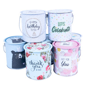 กล่องดีบุกใส่ผลไม้แบบแห้ง,กล่องดีบุกใส่ผลไม้แฟชั่นลายซานต้าขนมปังขิงและตุ๊กตาหิมะ - Product Image 4