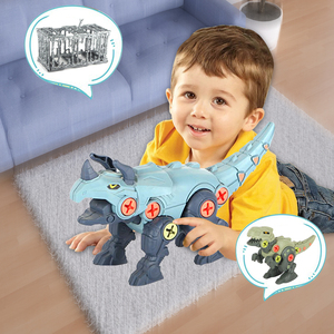 บล็อกตัวต่อพลาสติกตัวต่อเพื่อการศึกษาของเล่นไดโนเสาร์สำหรับเด็กผู้ชายตัวต่อของเล่น<span class=keywords><strong>การ์ตูน</strong></span>ทำจากพลาสติกเพื่อการศึกษา - Product Image 4