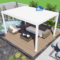 Pergola Bioclimatique Moderne en Aluminium pour Extérieur Magic Outdoor 3x3m 3x4m 3x5m 4x4m 5x3m 6x4m