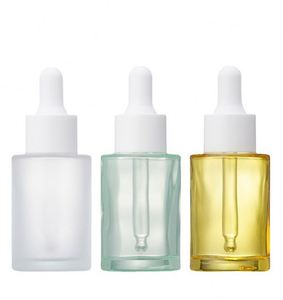 Botella de Vidrio de 30 ml (1 oz) con Gotero para Suero de Aceite Esencial para el Cuidado de la Piel, Limpiador Facial, Impresión Serigrafiada, Lujosa y Ecológica - Product Image 4