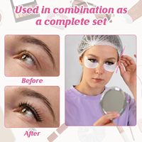 Kits d'extension de cils avec boîte de rangement, patchs pour les yeux, ruban adhésif pour cils, micro-brosses applicatrices, anneaux à colle, applicateurs pour les lèvres, bâtonnets de mascara
