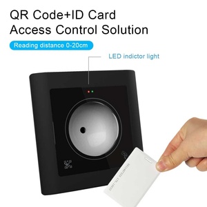 Terminal de contrôle d'accès RFID NFC avec lecteur de code QR, Wiegand RS232 RS485, matériau ABS, fréquences 13,56 MHz et 125 kHz - Product Image 4