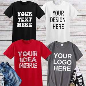 เสื้อยืดแขนสั้นสีแดงลายพิมพ์แบบกำหนดเอง ผลิตจากผ้าฝ้าย 100% มีสีสันสดใสให้เลือก เสื้อยืดคอกลมเรียบง่ายสำหรับผู้ชาย - Product Image 6