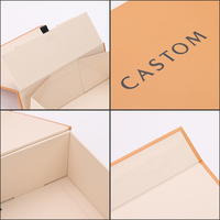 Boîte cadeau magnétique pliable de luxe en une seule pièce avec des matériaux recyclés pour l'emballage de vêtements, de chaussures, de chaussettes, de cosmétiques, de soins de la peau et de parfums