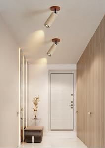 โคมไฟเพดานห้องนั่งเล่นสไตล์นอร์ดิก โคมไฟระย้าหินอ่อนไม้เนื้อแข็ง 3 หัว ทรงกระบอก 110-240v - Product Image 5