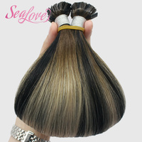 Extensions de cheveux humains à pointe plate K Tip, qualité Remy européenne, kératine alignée, pré-collées en usine