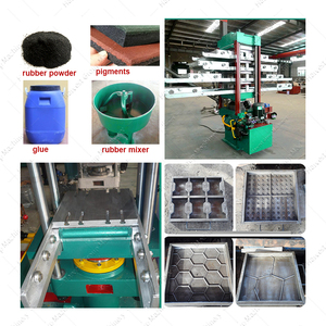 Phế liệu lốp bột để gạch cao su dây chuyền sản xuất/cao su mặt đất Mat Máy làm - Product Image 3