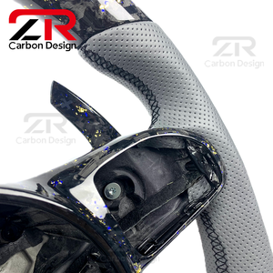 Volant de direction en fibre de carbone forgée avec LED pour l'intérieur de la voiture, compatible avec Mercedes-Benz G350 G550 C300 C63 <span class=keywords><strong>S</strong></span> <span class=keywords><strong>CLA</strong></span> GLA GLE GLS E300 S400 <span class=keywords><strong>A45</strong></span> GT <span class=keywords><strong>AMG</strong></span> - Product Image 5