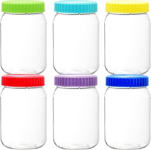 400g Peanut Butter Round PET Bottles Dried Fruits Cylinder <b>Jar</b> with Screw Top for Snack Candy & <b>Cookie</b> - Product Image 1