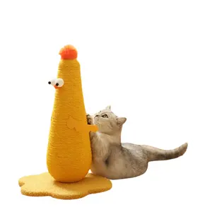 Cross-border hot sale Vertical cat climbing frame sisal cat scratching post grinding claw claw itch one cat toy