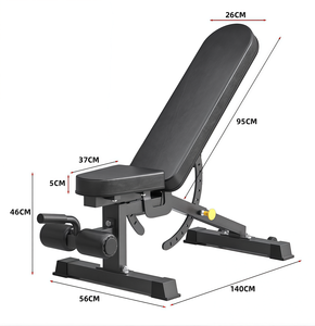 Commercial Grade Adjustable Dumbbell Press Bench Multifunction All in One Home Gym Safety Features for Pec Fly Sit Racks <b>Storage</b> - Product Image 2