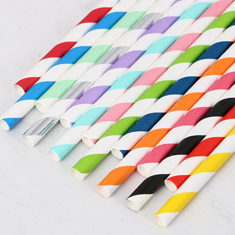 Disposable Popular Food Grade Paper Straws for Coffee Mugs & Water Bottles Paper Drinking Disposable Straws