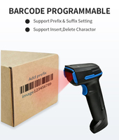 Escáner de Código de Barras Inalámbrico 2.4G, Lector de Códigos QR 1D 2D, Escáner de Mano USB para Comercio Minorista y Supermercados