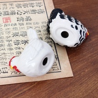 Figurine de poulet en céramique moderne, décoration d'intérieur, ornement pour armoire à vin, cadeau de déménagement