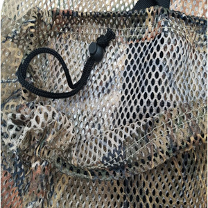 Bolsa de malla para cebo de aves acuáticas, cierre con cordón de camuflaje, correa para el hombro, gran capacidad, equipo de almacenamiento para actividades al aire libre - Product Image 6