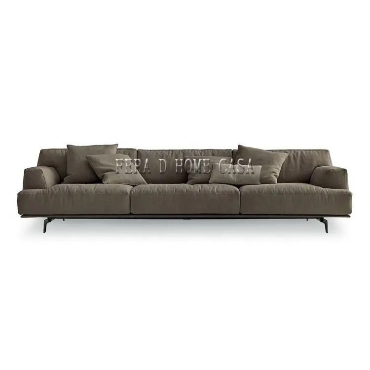 Modernes Heimsofa-Set Wohnmöbel L-Form Ledersofa-Set