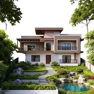 Villa en acier léger écologique clé en main pour le marché australien, conforme aux normes AS/NZS 1170 & 4600, design moderne de luxe, immeuble de bureaux, appartement - Product Image 1