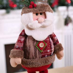 TC Poupée Extensible De Haute Qualité Père Noël Ornements De Noël Et Décorations D'arbre De Noël Pour La Maison À L'intérieur Figurines De Noël - Product Image 5