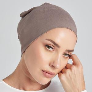 หมวกคลุมผมฮิญาบสีพื้นยอดนิยมสำหรับชาวมุสลิม ปรับแต่งได้ ยืดหยุ่น น้ำหนักเบา สวมใส่สบาย ระบายอากาศได้ดี - Product Image 2