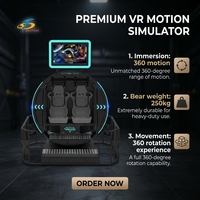 Simulateur de montagnes russes à deux places avec rotation à 360 degrés, réalité virtuelle intérieure/extérieure, pour utilisation dans les centres commerciaux
