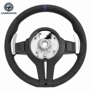 พวงมาลัยหุ้มอัลคันทาร่าตกแต่งคาร์บอน สำหรับ BMW F10 F20 F22 F30 F31 M2 F87 M3 F80 M4 F82 F85 F90 F15 E70 E90 - Product Image 2