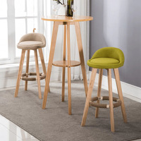 Table basse balcon salon Simple petite table de bar et chaise combinaison Coin en bois Mini Tables hautes rondes