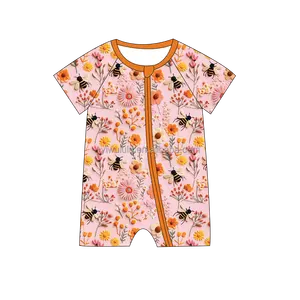 Factory Wholesale Price Baby Rompers Washable Breathable Baby Short Sleeve Romper For Sale