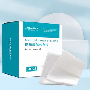Compressas y Esponjas de <span class=keywords><strong>Gasa</strong></span> de Algodón Estériles Antiadherentes para Cuidado de Heridas, Primeros Auxilios, Altamente Absorbentes, Envueltas Individualmente, <span class=keywords><strong>Gasa</strong></span> Médica - Product Image 5