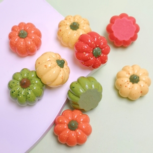 100 pièces Cabochons en résine Citrouille Kawaii Halloween, Décoration d'intérieur, Ornement de bureau, Accessoires de paysage de jardin féerique - Product Image 5