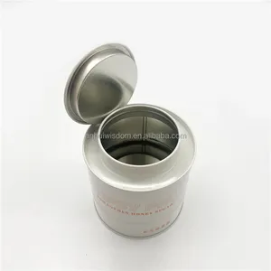 Customized design airtight tea tin canister food grade printing packing box matcha sealed round coffee metal tea cans