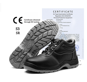 Chaussures de <span class=keywords><strong>travail</strong></span> de sécurité pour hommes noirs étanche Anti-crevaison Anti-impact protection industrielle en acier orteil pour Construction/exploitation minière - Product Image 1