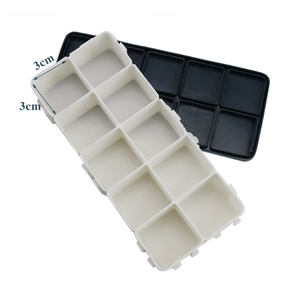 <span class=keywords><strong>Palette</strong></span> de <span class=keywords><strong>peinture</strong></span> à l'eau en plastique Minghua, boîte de rangement, 24 alvéoles, durable, étanche à l'air, reste <span class=keywords><strong>humide</strong></span> pour la gouache, l'acrylique, l'huile - Product Image 3