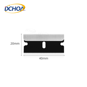 DCHOA Paquete de 100 Cuchillas de Acero de un Solo Filo para Raspar, Herramienta de Corte de Seguridad DIY con Soporte para Personalización OEM - Product Image 2