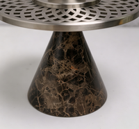 Brûleur d'encens en marbre naturel pour Bakhoor artisanal, brûleur de pierre pour la décoration intérieure, Ramadan, Majlis, Mabkhara pour le Yoga et le SPA