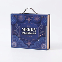 Calendrier de l'avent de Noël artisanal en carton recyclable, emballage cadeau personnalisé, 24 jours