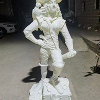 Escultura de Animales de Dibujos Animados Personalizada en FRP, Impresión 3D, Prototipado Rápido, Fabricación de Moldes, Fundición al Vacío, Estatua de Arte ODM