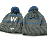 Bonnet en tricot chaud personnalisé pour l'hiver avec logo de marque pour cadeau promotionnel de boutique