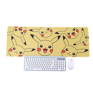 Pikachu Gaming Mouse Pad Benutzer definierte Günstige Big Size Computer Büro Schreibtisch Gummi Tastatur Maus Matte