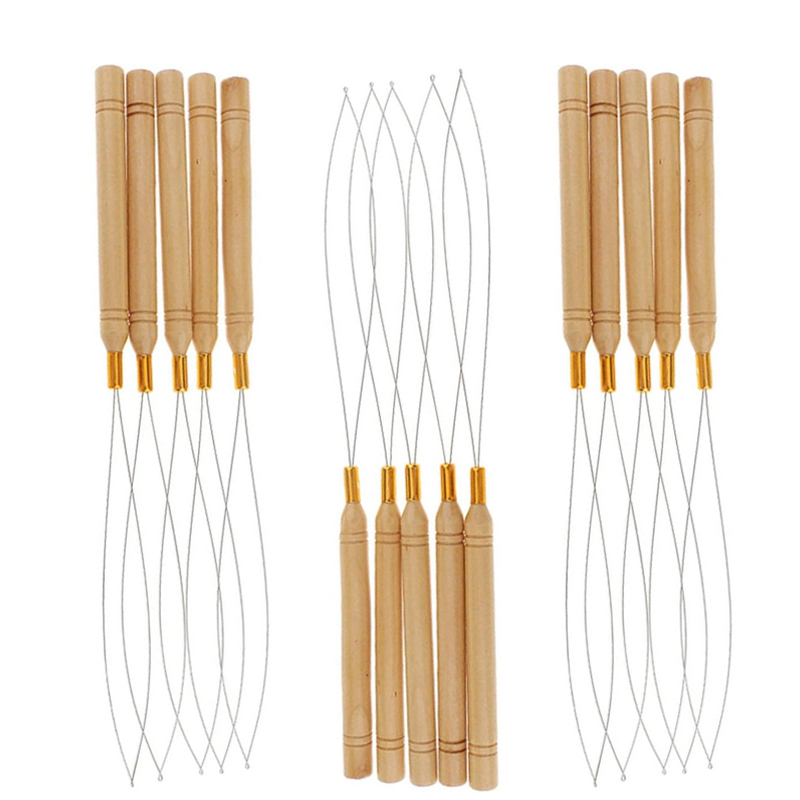 Hotsale Hair Extensions Loop Needle Wooden