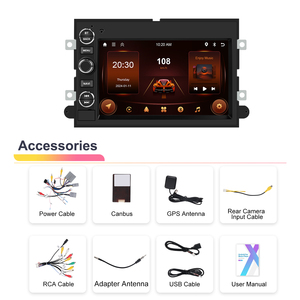 Podofo 7 ''<span class=keywords><strong>android</strong></span> đài phát thanh xe hơi không dây Carplay/<span class=keywords><strong>Android</strong></span> Auto GPS Wifi RDS cho FORD F150 F250 F350 Fusion Taurus freesatr MKX Mark - Product Image 6