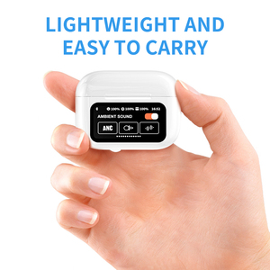 2024 A8 tour du lịch Pro 2 TWS ANC không dây tai nghe LCD màn hình cảm ứng điều khiển mới thông minh hệ thống Tiếng ồn hủy bỏ hiển thị kỹ thuật số - Product Image 4