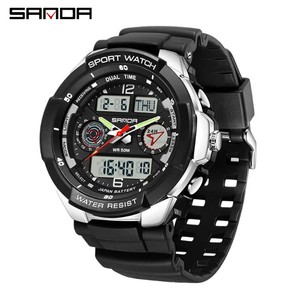 Reloj de Montañismo SANDA 6197 con Doble Pantalla, Moderno, Resistente al Agua, con Alarma, para Exteriores - Product Image 1