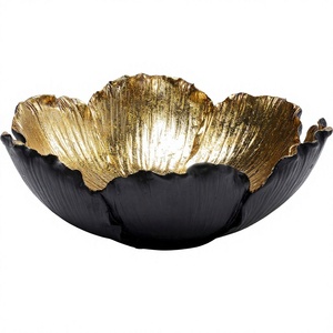 Bol à chocolat finition or et noir, haute qualité, fait main, nouvelle arrivée, bol à chocolat en métal design. - Product Image 1