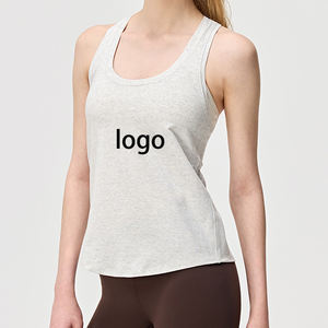 Camiseta Deportiva de Yoga para Mujer, de Secado Rápido, sin Mangas, para Gimnasio, Yoga, Correr, Transpirable, Holgada, para Verano - Product Image 2