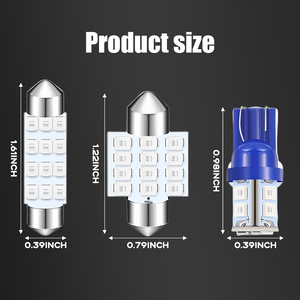 Kit de 24 Bombillas LED para Auto, T10 31 mm 42 mm, Luces Interiores para Auto, Bombillas de Cúpula, Bombillas Festoon LED de Repuesto para Auto - Product Image 2