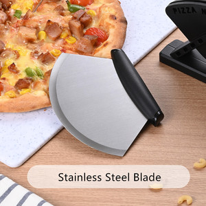 Buone manopole in acciaio inox taglia <span class=keywords><strong>Pizza</strong></span> con supporto verticale a lama affilata per tagliare croste e crostate - Product Image 2