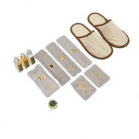 Kit d'articles de toilette jetables haut de gamme pour hôtels, ensemble complet d'articles de toilette pour hôtels de luxe