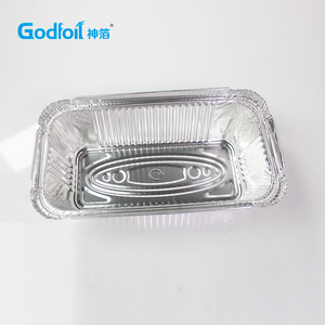 Barquette en aluminium n° 6a 202x110mm, <span class=keywords><strong>bac</strong></span> <span class=keywords><strong>gastro</strong></span> pour la restauration britannique, accompagnements de rôtis du dimanche, boîte de conservation alimentaire <span class=keywords><strong>jetable</strong></span>, boîte argentée - Product Image 2